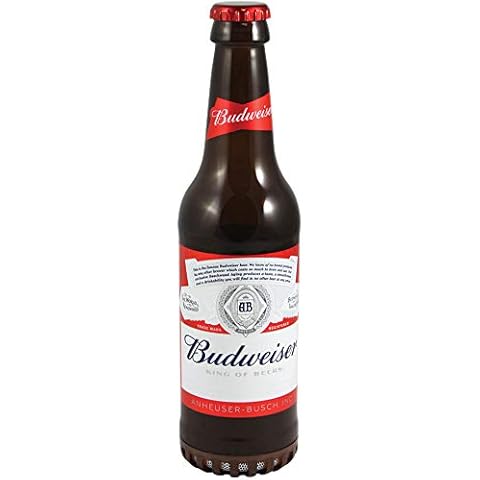 Budweiser Bluetooth Bottle Speaker Authentic Design Wireless Budweiser Red Speaker, Loud Audio Beer Speaker- Bud Weiser Red Cover
