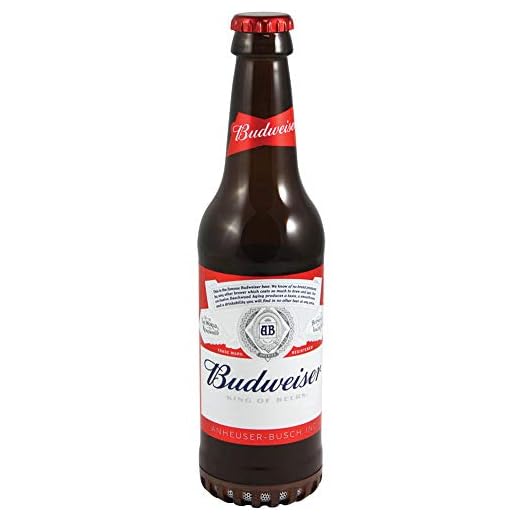 Budweiser BWBBS001 Wireless Bluetooth Bottle Speaker - Red