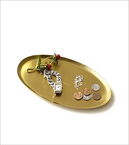 Amazon｜トレー トレイ ゴールド スチール 薄型 アクセサリートレイ