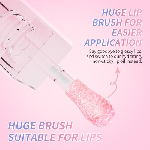 3 Colors Lip Plumping Gloss Waterproof Long-Lasting Moisturizing Velvety Lip Stain Clear/Black Cherry/Black Lip Oil Plumping Hydrating Liquid Lipstick Vegan Lip Makeup - Image 3