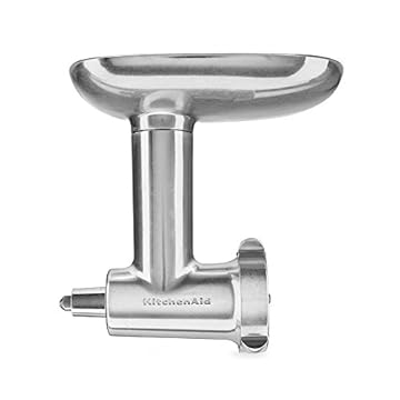 Accessorio per Roboto da cucina KitchenAid - 5KSMMGA - Tritacarne per impastatrice - Con accessorio per insaccare salsicce - Tritaverdure - Acciaio inossidabile