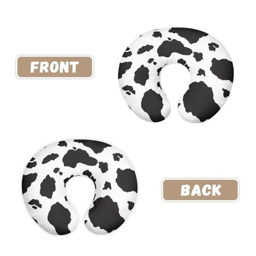 Image of Cow Baby Nursing Pillow Cover Removable Breathable Breastfeeding Pillow Slipcover, Stretchy Nursing Pillow Case Fits Snug On Infant
