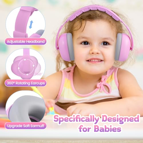 Onhear Baby Headphones For Noise, [2024 Upgraded Saftey Version], Baby Ear Muffs Noise Protection, Toddler Infant Noise Cancelling Headphones For Plane Cinema Wedding Infant Ear Protection For 3 To 36 Month thumb #1