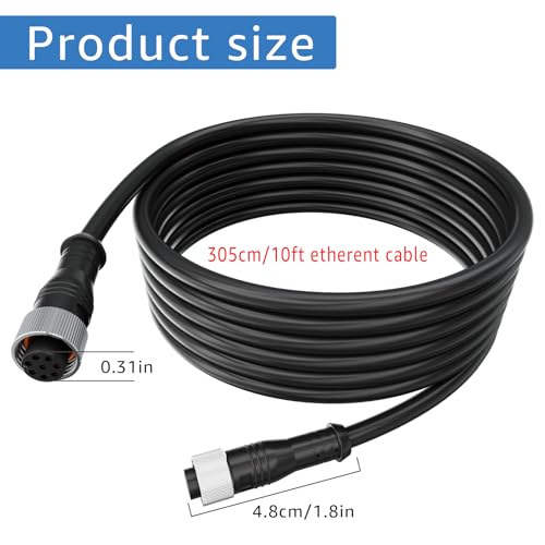 Cable de extensión Ethernet 10 pies miniatura 5