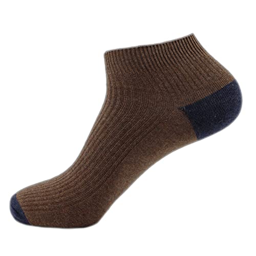 Aniler 4 Pairs Men's and Women's Cotton Running Athletic Low Cut Socks Color-Block No Show Socks