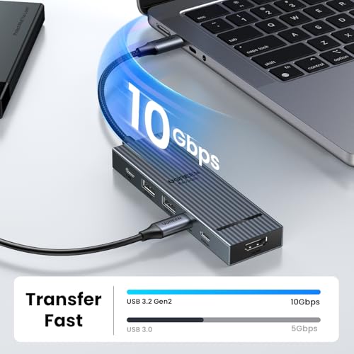 Carcasa SSD UGREEN 10Gbps con Hub USB-C 6 en 1 miniatura 7