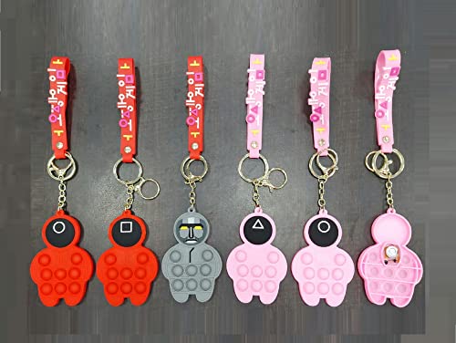 Image of AUGEN Cute Pop It Coin Purse Pouch Keychain For Gifting With Key Ring Anti-Rust (Pack Of 1)