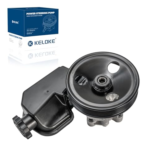 KELOKE Power Steering Pump, with Pulley and Reservoir, Compatible with