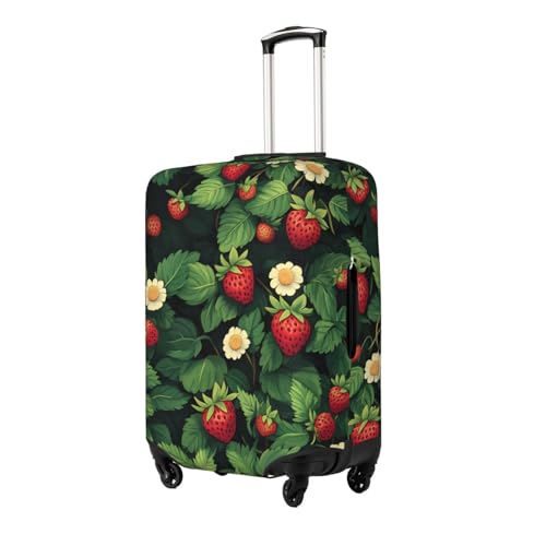 Strawberry Elastic Travel Luggage Cover, Washable Spandex Suitcase Protector, Anti-Scratch Fits 18-32 Inch2