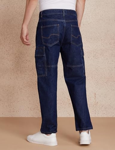 Image of Amazon Brand - Symbol Men's Baggy Cargo Jeans (Loose Fit | 100% Cotton)