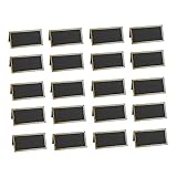 FUNNETOYU 50 pièces Cartes de Table Élégantes Noir et Or Cartons de Placement pour Mari...
