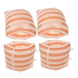 TOGEVAL 2 Pares Brazaletes Inflables para Natación Brazos Flotadores de PVC de Alta Elasticidad Diseño Texturizado Antideslizante Compactos y Portátiles para Adultos Entrenamiento y