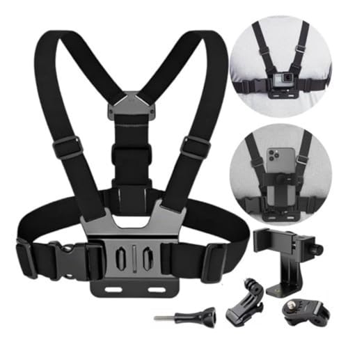 Suporte peitoral para celular e câmera GoPro, ideal para gravaçõe...