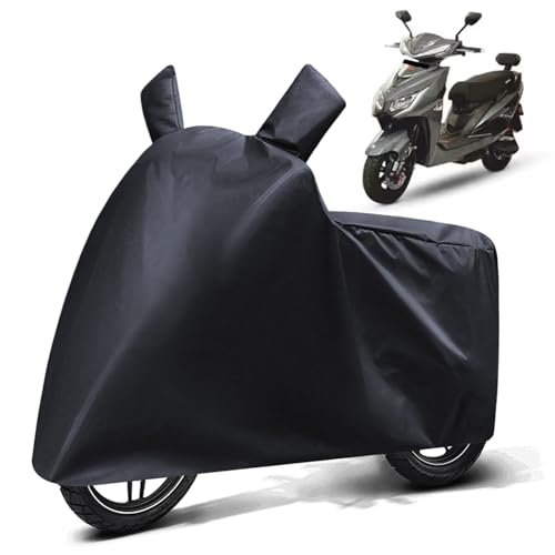 Image of FABTEC Waterproof Scooty Body Cover Compatible with Enigma GT 450 Pro, A1 (Black)