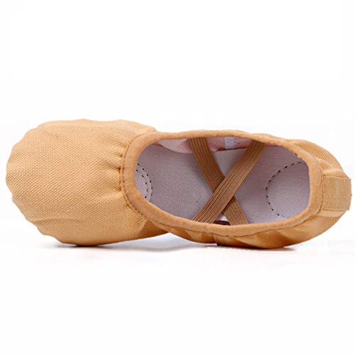 EXCEART Sapatos de Prática de Dança Sapatos de Balé de Ioga para Mulheres (Tamanho Marrom Claro 45 2