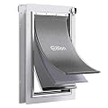 Eillion Large Dog Door for Exterior Door Dog Door for Door, Doggie Door with Aluminum Frame, 3 Magnetic Flaps, Metal Closing Panel and Lock
