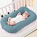 FUNUPUP Muslin Baby Lounger Cover Compatible with Snuggle Me Lounger, Infant Lounger Pillow Cover for Newborn, Removable Newborn Lounger Cover for Boys and Girls, Blue