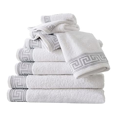 GC GAVENO CAVAILIA Greek Key Towel Set Cover
