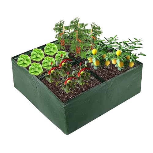 Contenedor transpirable rectangular para solucionar la falta de espacio en huertos de jardín 2