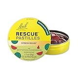 RESCUE Bach PASTILLES, Watermelon Flavor, Stress Relief Lozenges, Homeopathic, Flower Essences, 35 Count