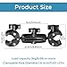 Sequpr Super Clamp Double Camera Clamp, Camera Clamp Mount with Non-Slip Head, Magic Arm Double Ball Head Adapter for Photography Light Stand, Umbrella, Selfie Stick, Reflector, Desktop, Cross Bars