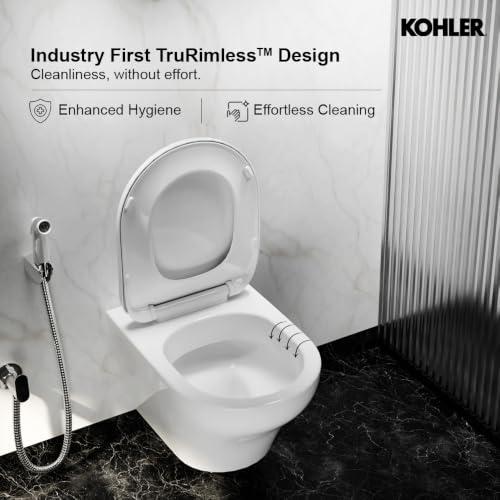 Image of Kohler Apt Wall-hung Round-front Toilet with Skirted Trapway