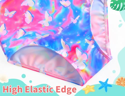 Image of TENVDA Girls Swimsuit Summer Beach Sport Halter Bathing Suits One Piece Swimwear for 2-12 Years Old Kids