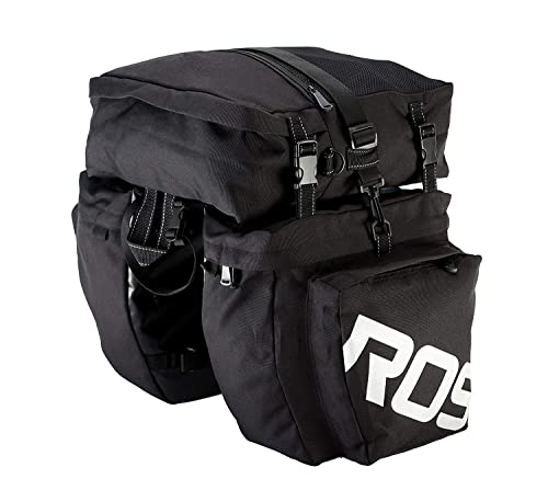 Sacoche vélo étanche 3 en 1 37L avec bandoulière amovible pour VTT