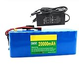 Paquete Batería Bicicleta Eléctrica 36V 20Ah Batería Iones Litio Personalizable para Motor 500W 350W 250W para Triciclos Eléctricos MTB con Cargador 2A