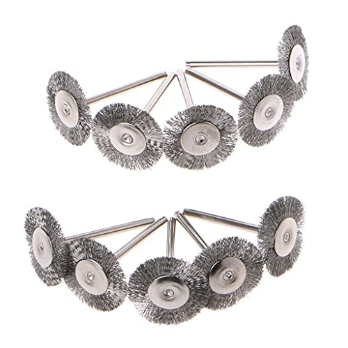 Outil rotatif for mini perceuse avec brosse roue acier 25mm pour enlever la rouille incrustée