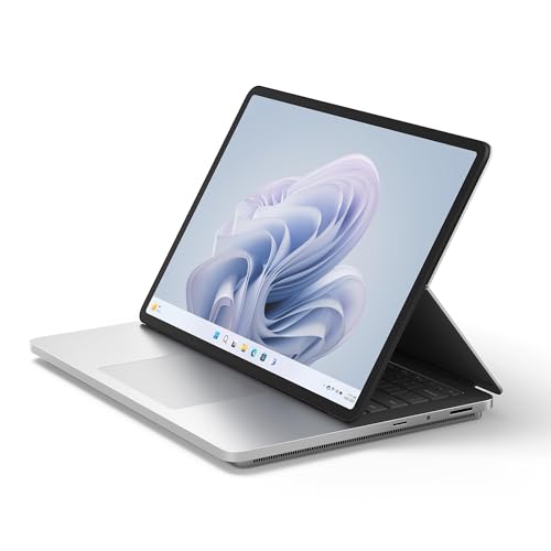 Microsoft Surface Laptop Studio 2 (Windows 11, écran tactile 14.4 pouces, 32 Go RAM, 1 To SSD, Intel Core i7, NVIDIA GeForce RTX 4050 Ti, Platine, clavier français) Polyvalence, puissance pour réussir
