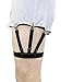 Mens Shirt Stays Holders Elastic Garters Belt with Non-slip Locking Clamps (Style 1)