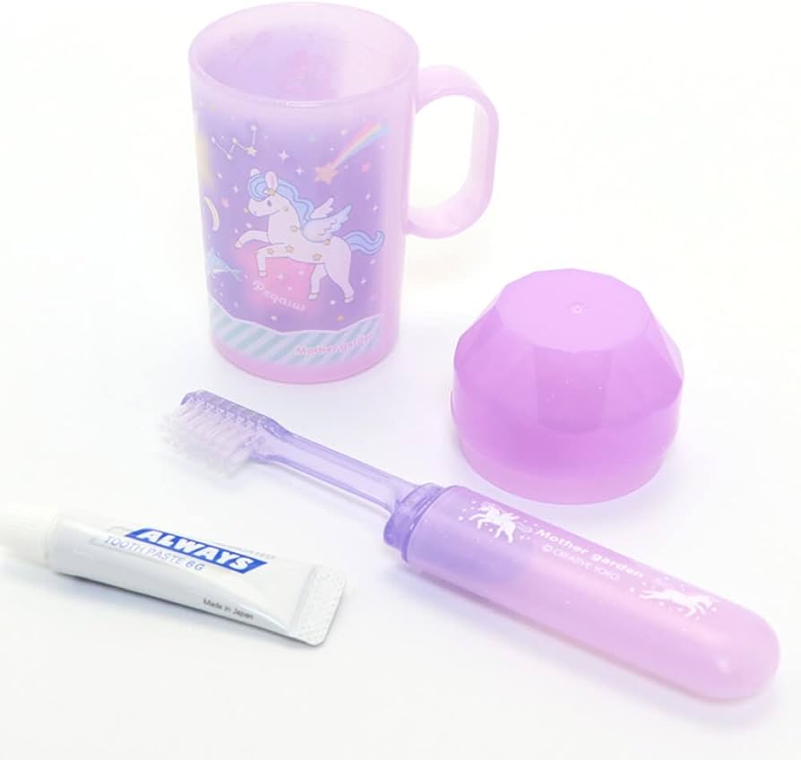 Amazon.co.jp: マザーガーデン ユニコーン 歯ブラシセット 日本製 フタ