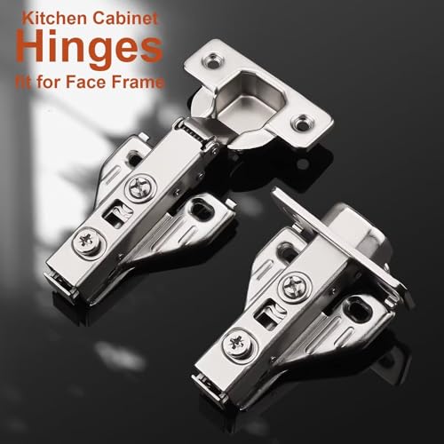 5 Pairs （10 Pack） Soft Close Kitchen Cabinet Door Hinges fit for Face Frame Cabinet,105 Degree Opening Angel Self Closing with Mounting Screws by Probrico by Probrico - Used condition - Image 4