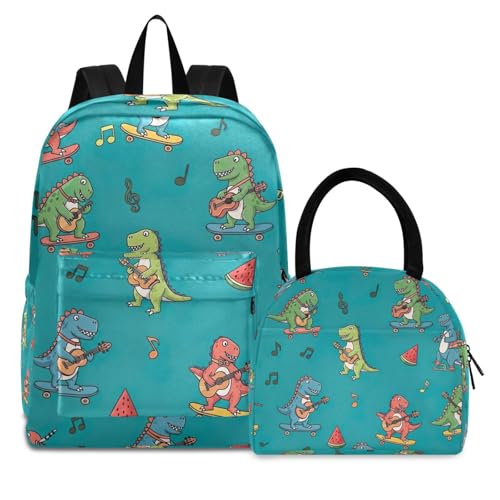 Sac à dos d'école enfant avec boîte à déjeuner lunch box scolaire fille garçon solide