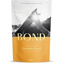 BOND Conception Boost Fertility Supplement for Women Trying to Conceive Prenatal Vitamins & Fertility Support with Methyl Folate, CoQ10 & Probiotics to Enhance Conception & Egg Quality
