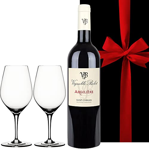 【引っ越し祝い ギフト】ワイン グラス セット 赤ワイン フランス ラングドック・ルーション ドメーヌ・ベロ 「ラルジリエール」辛口 750ml ぺア ワイングラス 2脚 ドイツ リーデル シュピゲラウ 新築祝い 友達 お祝い 結婚祝い 結婚記念日 誕生日 内祝い 贈答用 贈り物のサムネイル