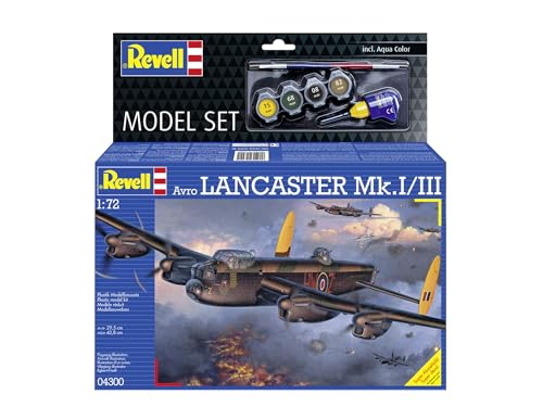 Revell Model Set 64300 Avro Lancaster Mk.I/III 1:72 Scale Unbuilt/Unpainted Plastic Model Kit With Accessories - Image 2