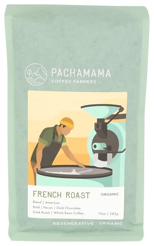 Café Orgánico French Roast en Grano Pachamama 10 Onzas miniatura 1