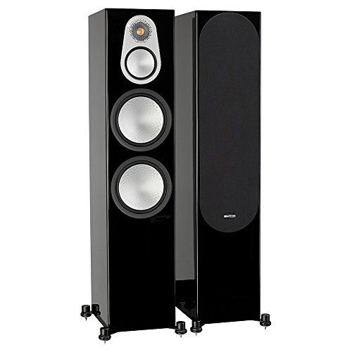  MONITOR AUDIO SILVER 500 6G HIGH GLOSS BLACK COPPIA DIFFUSORI
