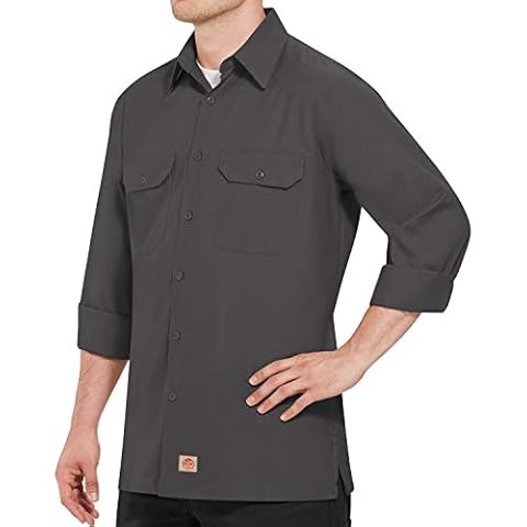 Red Kap Men's Long Sleeve Work Shirt Cover