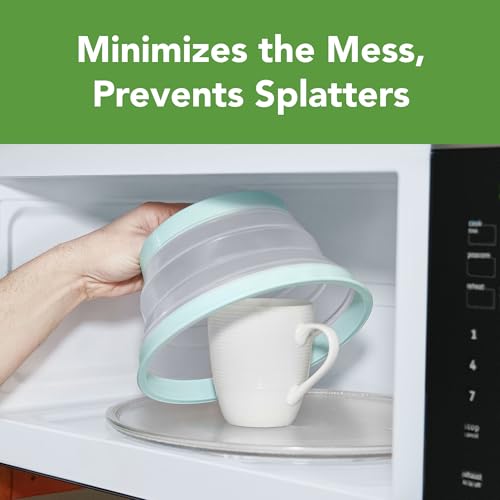 image for Tovolo Microwave Plate Cover Small in Blue Haze Collapsible Vented Sil