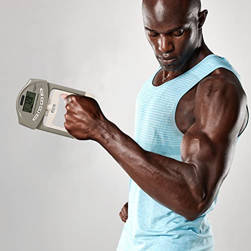 Handeful Grip Strength Tester, Digital Dynamometer For Hand Measurement Meter Auto Capturing Electronic Forearm Finger Power 198 Lbs / 90 Kgs, Gripping Strengthener For Sport, Home, School, Clinic Use #TOP1