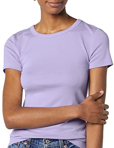 Image of Amazon Essentials Women's Slim-Fit Short-Sleeve Crewneck T-Shirt, Pack of 2