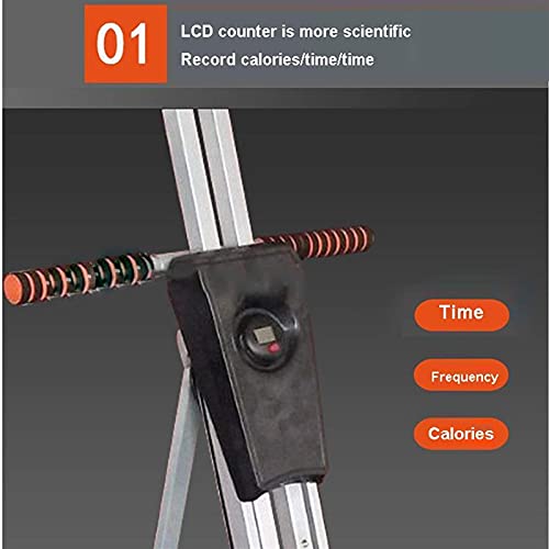 Image of Fitness Exercise Step Climber Indoor Vertical Climbing Exercise Machine Adjustable Stepper Trainer for High-Intensity in