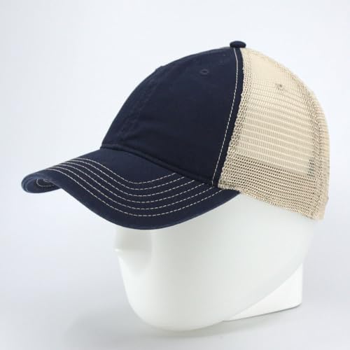 Image of The Vintage Year Washed Cotton Unstructured Soft Mesh Adjustable Trucker Baseball Cap