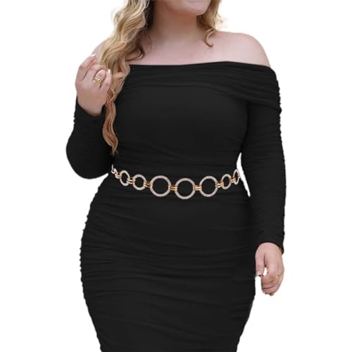 CanB Gold Waist Belt Circle Waist Chain Belt Metal Waist Belts Women Waist Accessories for Women4