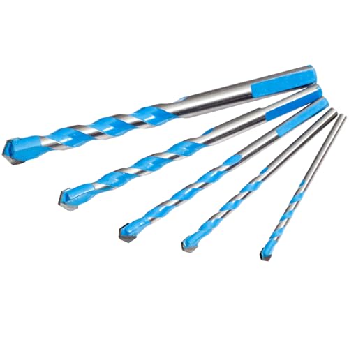 NUTTDOO Concrete Drill Bit Set,5 Packs Masonry Drill Bit Set, Tile Tip Drill Bits Set for Ceramic Tile, Concrete, Brick Wall,Cement,Wood,Size(4/5/6/8/10mm) 4 NUTTDOO Concrete Drill Bit Set,5 Packs Masonry Drill Bit Set, Tile Tip Drill Bits Set for Ceramic Tile, Concrete, Brick Wall,Cement,Wood,Size(4/5/6/8/10mm) - Image 4