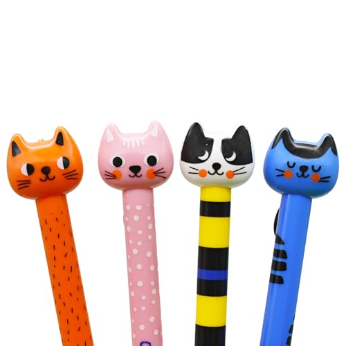 Bolígrafos Maydahui cola de gato 8 pcs tinta negra miniatura 5