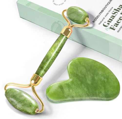 ROSELYNBOUTIQUE Gua Sha Facial Tools & Jade Face Roller...